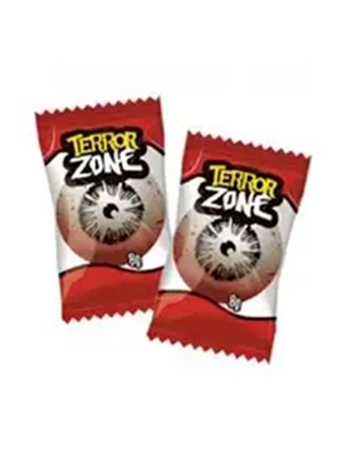 Chiclete Terror Zone Halloween Olhos Morango 320g - Sukest