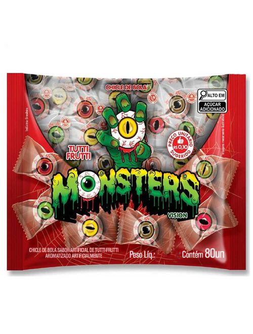 Chiclete Monster Vision Tutti Frutti c/80 - Danny
