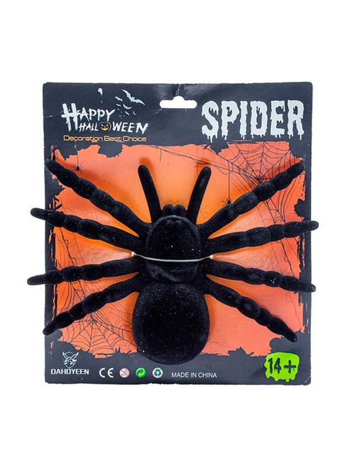 Halloween Enfeite Aranha Veludo Decorativa 13,5x20cm - Issam
