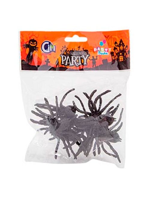 Halloween Enfeite Aranhas Decorativas c/6 - Issam