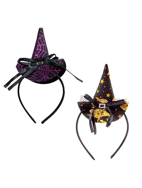 Halloween Fantasia Tiara Chapéu Bruxa Fivela Sortido Un - Cim