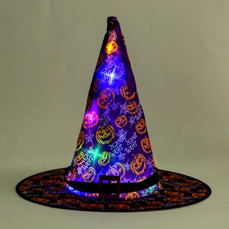 Halloween-Fantasia-Chapeu-de-Bruxa-LED-Sortido---Popper