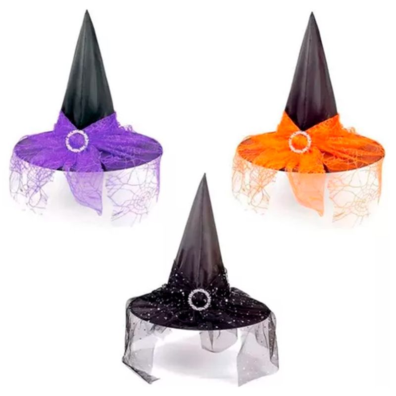 Halloween-Fantasia-Chapeu-de-Bruxa-Veu-Sortido---Popper