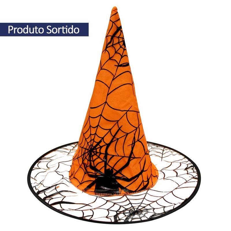 Halloween-Fantasia-Chapeu-de-Bruxa-Teia-de-Aranha-Sortido-Ref.H012---Silver-Festas