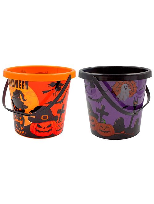 Halloween Balde com Alça Doces ou Travessuras Sortido Un - Cim