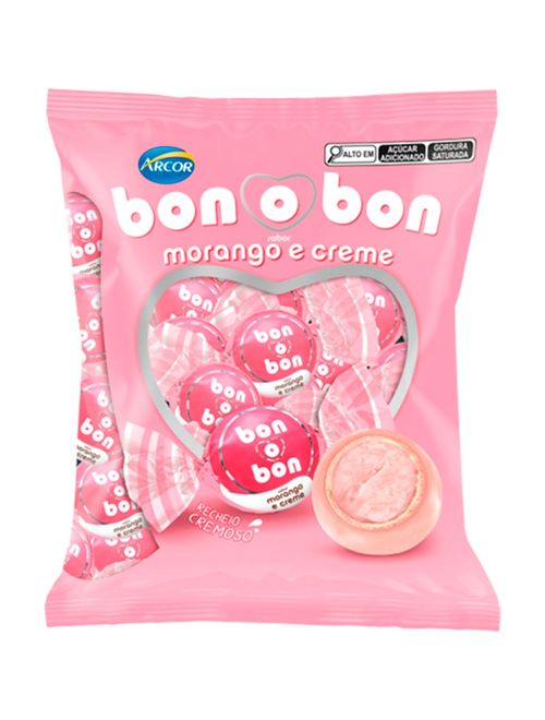 Bombom Bonobon Morango 15g c/50 - Arcor