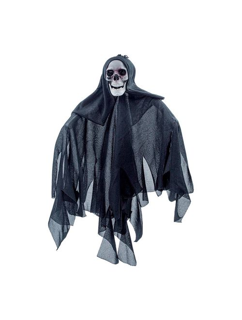 Halloween Enfeite Caveira Fantasma Manta 30cm - Cim