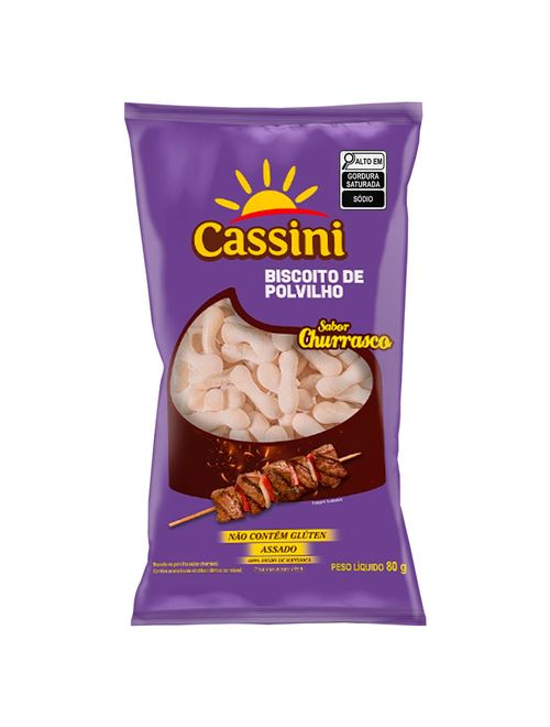 Biscoito de Polvilho Churrasco 80g - Cassini