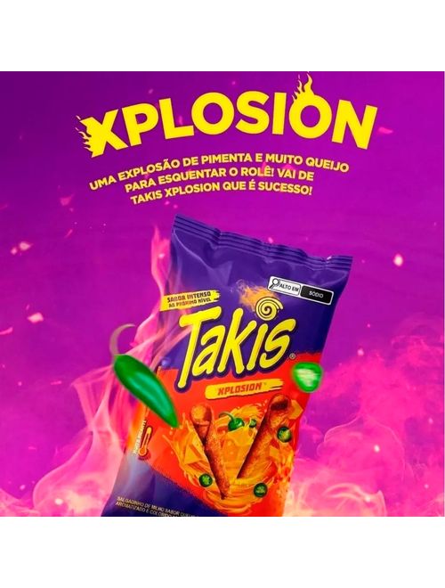 Salgadinho Takis Xplosion Queijo Picante 90g - Bimbo