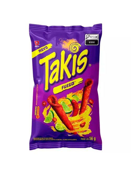 Salgadinho Takis Fuego Pimenta 56g - Bimbo