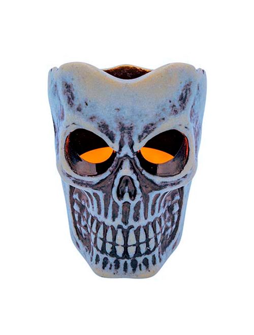 Halloween Enfeite Luminária LED Caveira 7x6cm - Cim