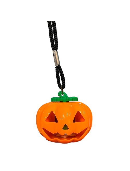 Halloween Enfeite Lanterna LED com Cordão Abóbora 4cm - Cim