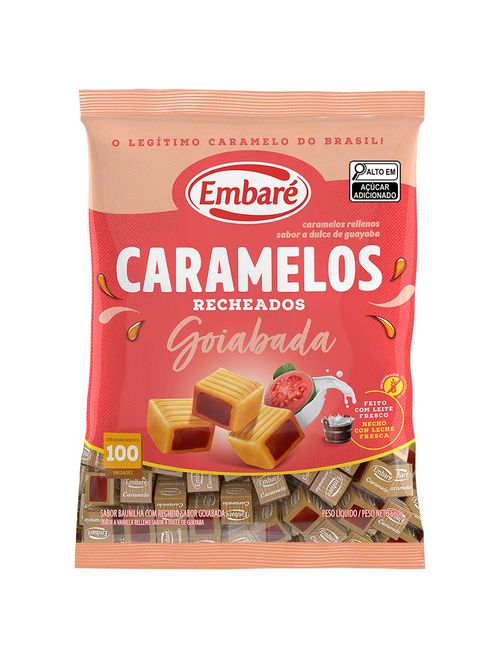 Bala de Caramelo Recheio Goiabada 660g - Embaré