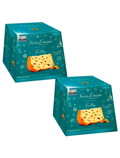 Kit com 2 Panettone Frutas Premium 400g - Santa Edwiges