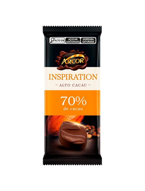 Tablete de Chocolate Inspiration 70% Cacau 80g - Arcor