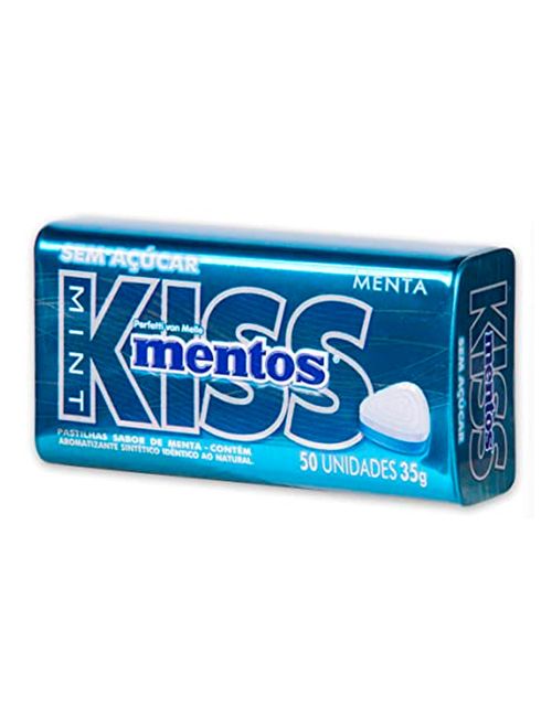 Pastilha Mentos Kiss Menta c/12 - Perfetti