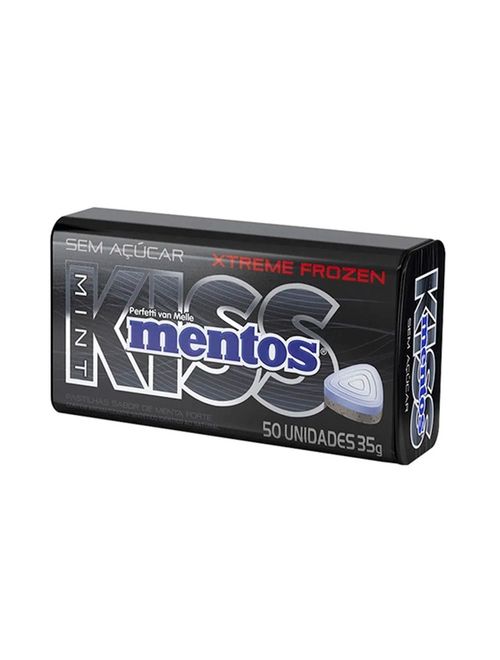 Pastilha Mentos Kiss Menta Forte c/12 - Perfetti