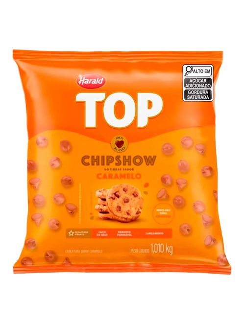 Gotas de Chocolate Forneáveis Caramelo Top Chipshow 1,01kg - Harald