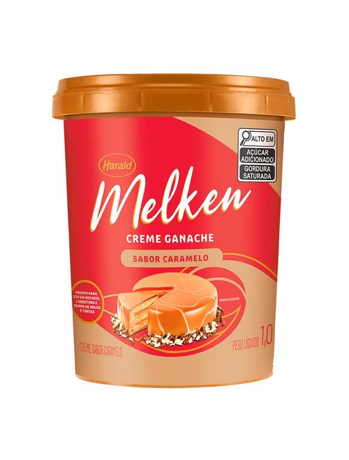 Creme Ganache Melken Caramelo 1,01kg - Harald