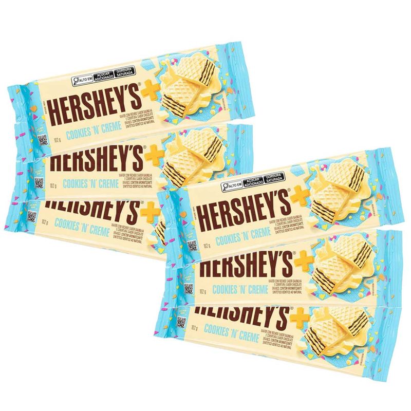 Kit-c-6-Chocolate-Hersheys-Mais-Branco-Cookies-n-Creme-102g---Hersheys