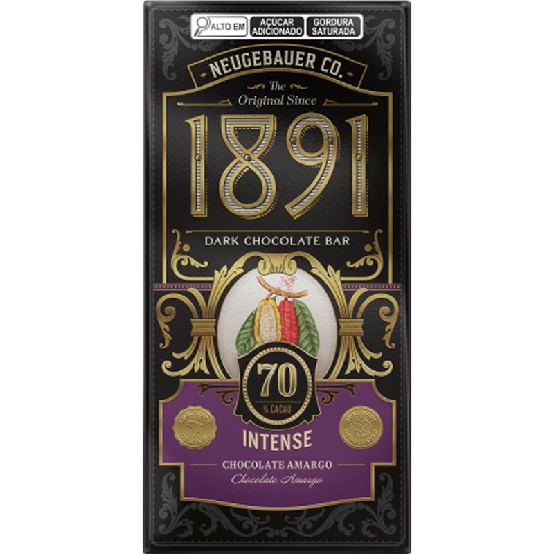 Tablete-de-Chocolate-1891-Amargo-70--Cacau-Intense-90g---Neugebauer-