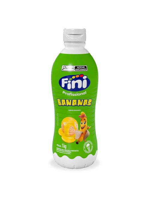 Cobertura para Sorvete Bananas 1kg - Fini
