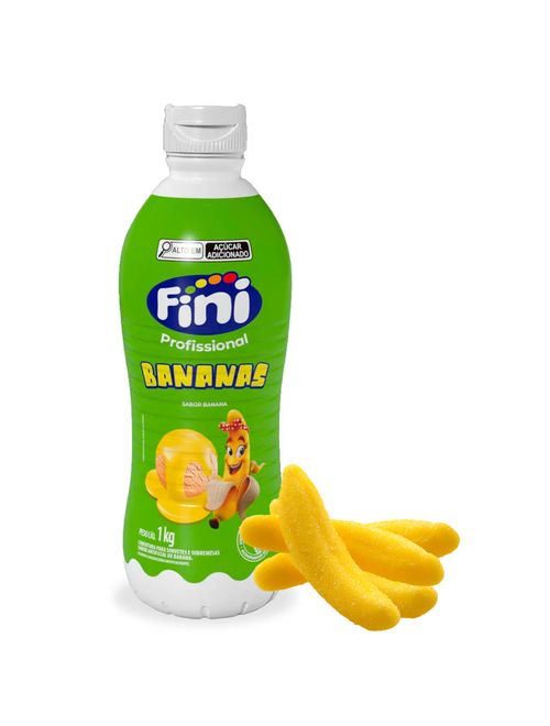 Cobertura para Sorvete Bananas 1kg - Fini