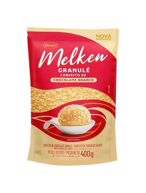 Granulado Granulé Melken Chocolate Branco 400g - Harald