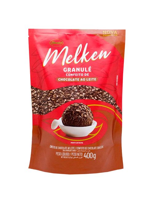 Granulado Granulé Melken Chocolate Ao Leite 400g - Harald