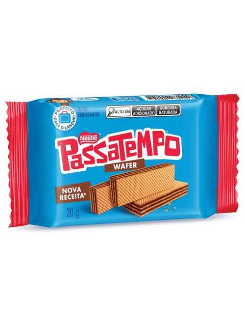 Biscoito Passatempo Wafer Chocolate 20g c/28 - Nestlé