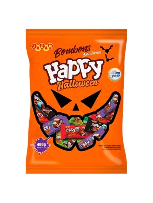 Bombons Sortidos Halloween 400g - Jazam