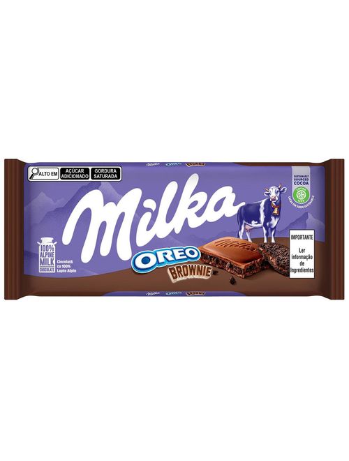 Tablete de Chocolate Oreo Brownie 100g - Milka