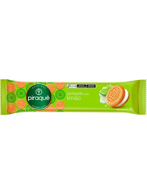 Biscoito Recheado Limão 76g - Piraquê