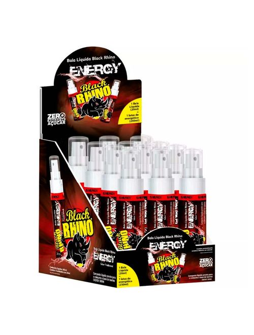 Bala Líquida Black Rhino Energy c/12 - Audaz Foods