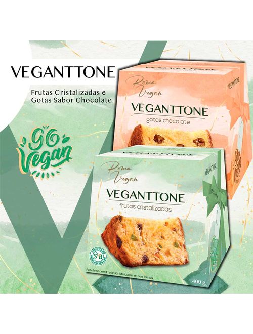 Panettone Veganttone Gotas Chocolate 400g - Romanato