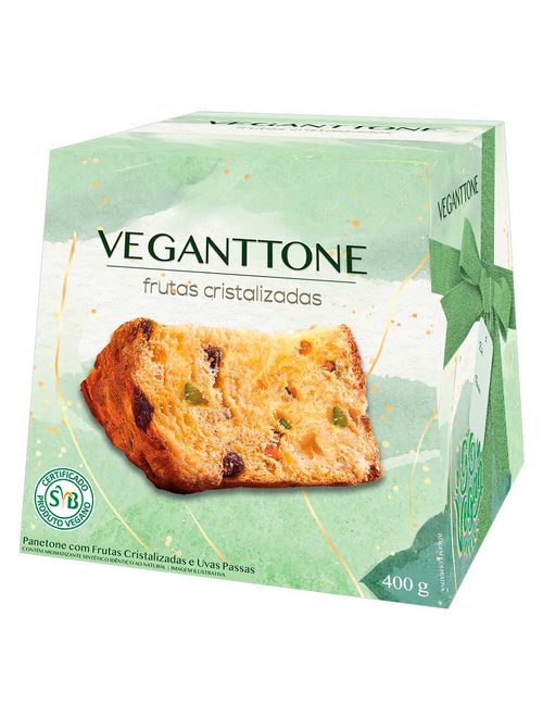 Panettone Veganttone Frutas Cristalizadas 400g - Romanato