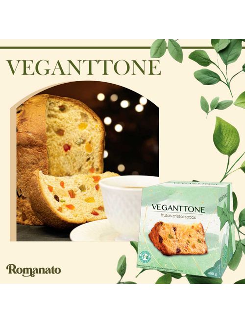 Panettone Veganttone Frutas Cristalizadas 400g - Romanato