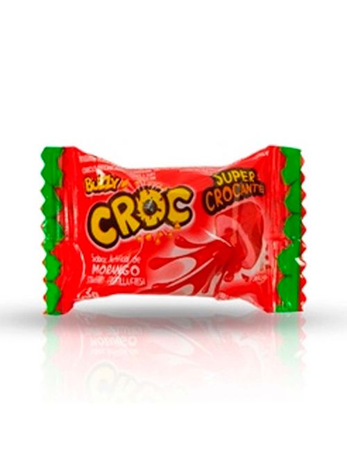 Chiclete Buzzy Recheado Croc Morango c/40 - Riclan
