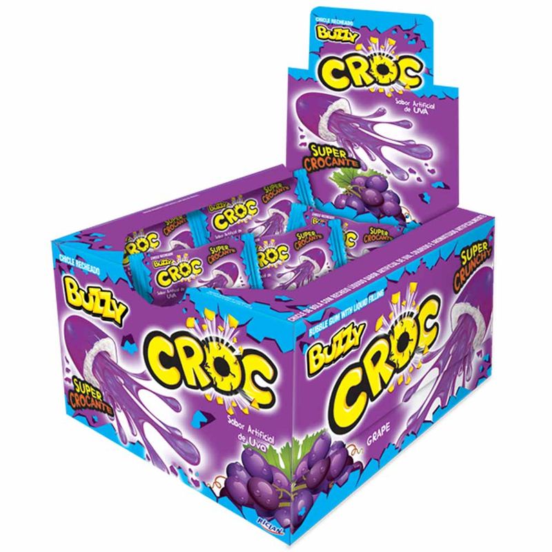 Chiclete-Buzzy-Recheado-Croc-Uva-c-40---Riclan