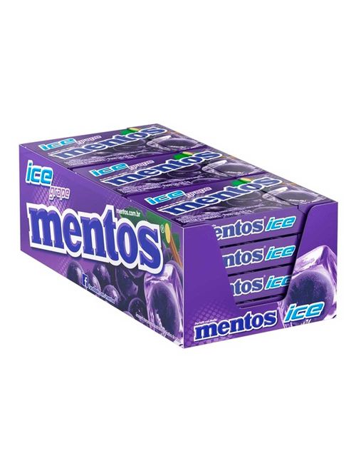 Bala Mentos Slim Box Ice Uva c/12 - Perfetti