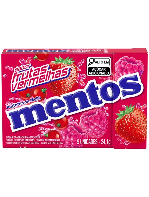 Bala Mentos Slim Box Frutas Vermelhas c/12 - Perfetti