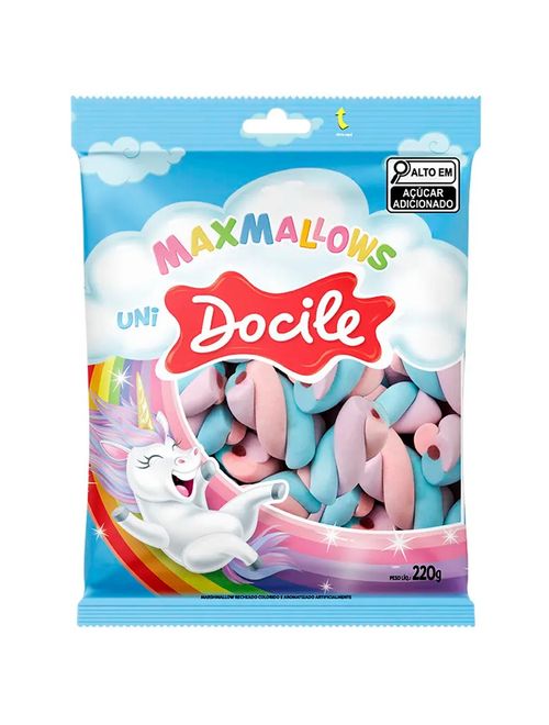 Marshmallow Recheado Twist Color Unicórnio 220g - Docile