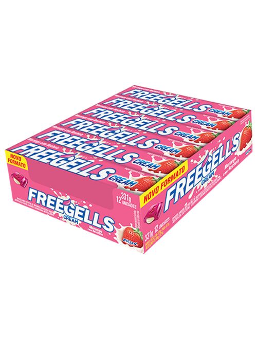 Drops Freegells Morango Cream c/12 - Riclan
