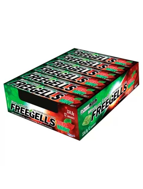 Drops Freegells Red Mint Menta e Canela c/12 - Riclan