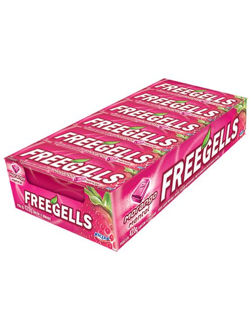 Drops Freegells Morango c/12 - Riclan