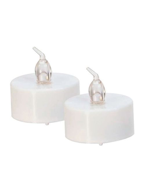 Enfeite Vela Artificial Branca 4,5cm c/2 - Zein