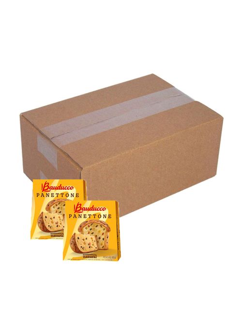 Kit com 12 Mini Panettone Bauducco Frutas 80g - Bauducco