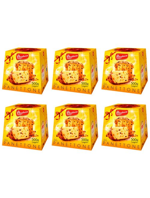 Kit 6 Panettones 500g - Bauducco