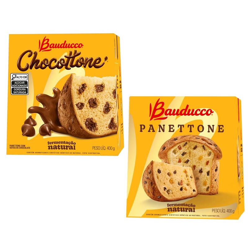 Kit-com-1-Panettone-Frutas---1-Gotas-Chocolate-400g---Bauducco