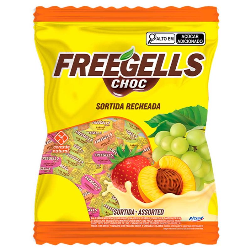 Bala-Dura-Recheada-Freegells-Chocolate-Branco-e-Frutas-Sortidas-475g---Riclan
